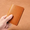 New Solid color PU Leather Small Wallet for Men Short Simple Women's Purse Fashion Ultra Thin Credit Card Bag Coin Purse 5