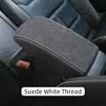 Suede white thread