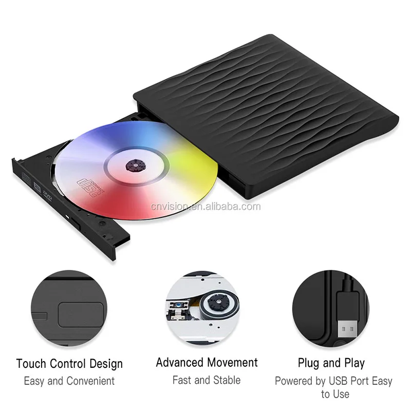 휴대용 CD DVD 드라이버 라이터 버너 광학 플레이어 라이터 버너 리더 CD/DVD-ROM CD-RW USB 플래시 드라이브 3.0 외부 DVD 드라이브