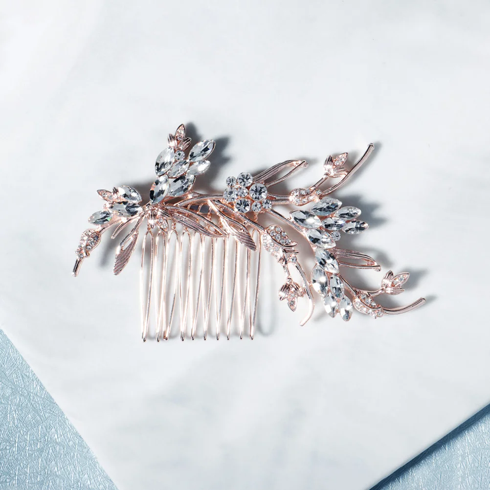 

Comb Wedding Hair Combs Bridal Accessories Accessory Rhinestone Vine Pin Barrettes Elegant Hairpin