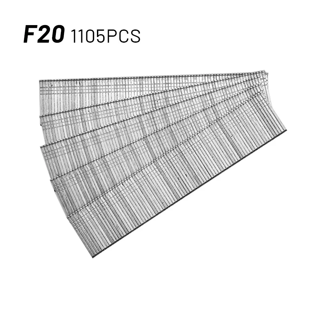 1105pcs F15/F20/F25/F30 Staples Straight Brad Nail 304 Stainless Steel Nail Gun Nailer Staple For DIY Home/Gardening Woodworking 3