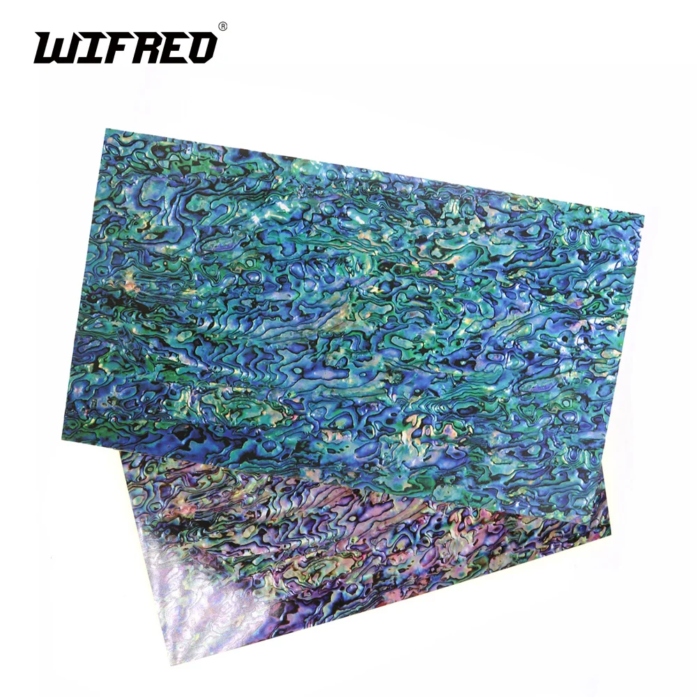 Wifreo-14x24CM-Printed-Green-Paua-Coated-Enhanced-Adhesive-Veneer-Sheet ...