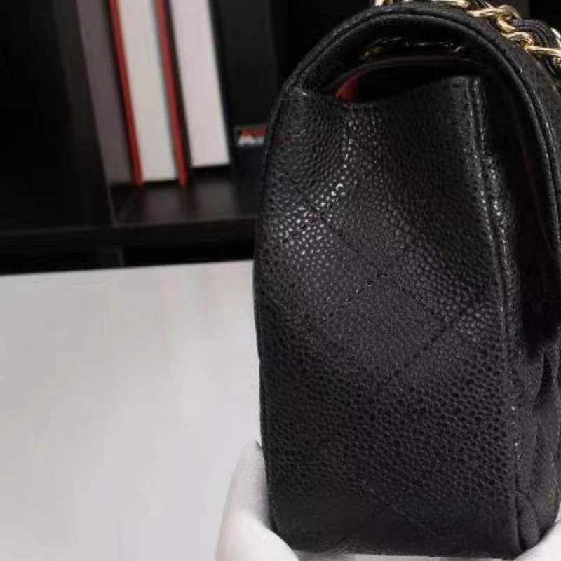 

New Luxury Designer CF High Quality Women Leisure Chain Messenger Handbag Fashion Flap Classic Leather Shoulder Lambskin Bag