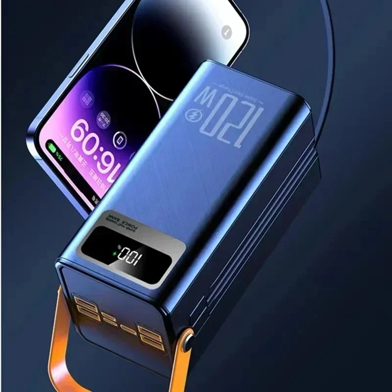 Nuovo caricabatterie portatile da 160000 mAh di grande capacità per alimentazione mobile 120 W Caricatore rapido USB Type-C Batteria esterna per telefono - Image 4