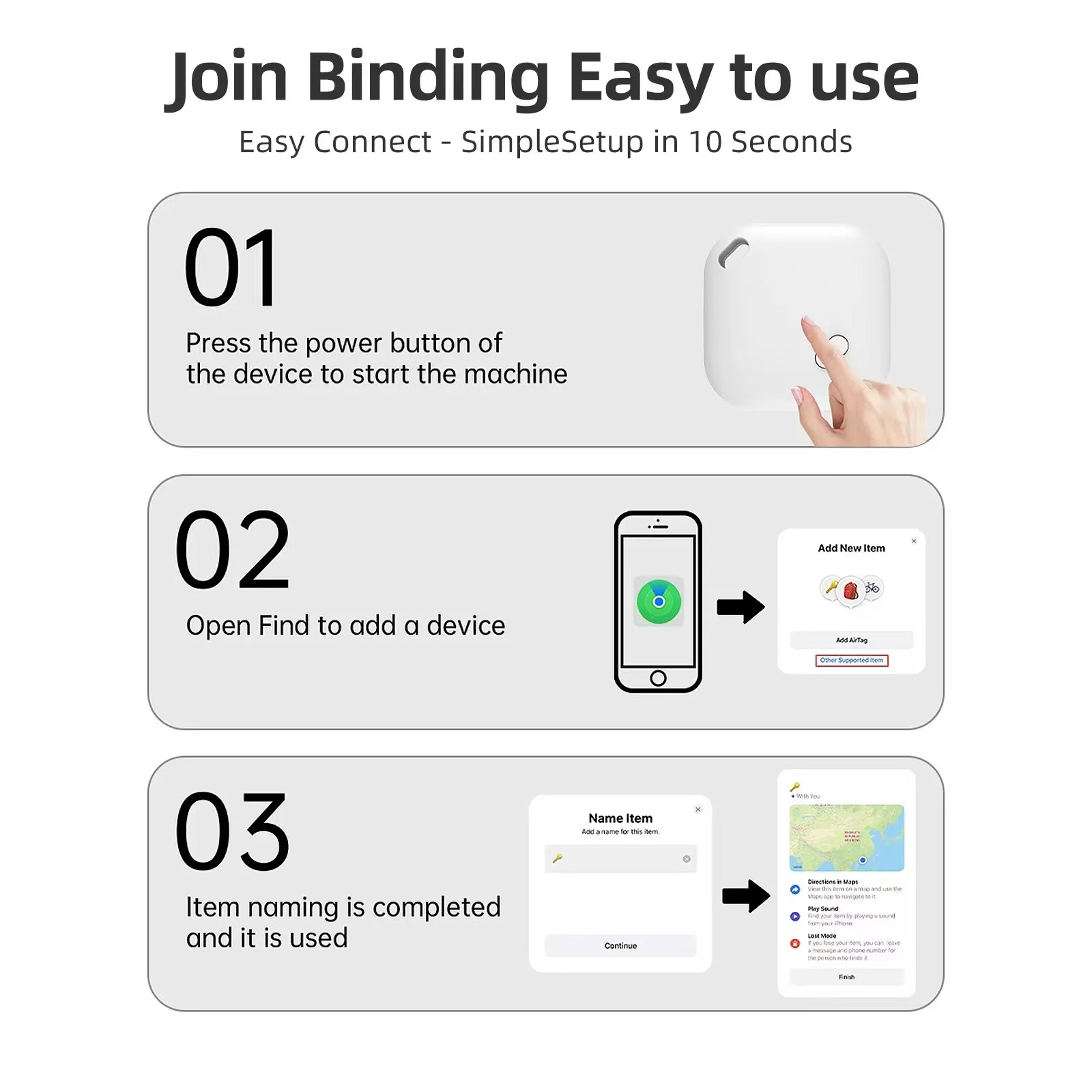 Smart Mini GPS Tracker iTag Global Positioning Anti-loss Finder Device for Kids Key Wallet Pets Work With IOS Syst Find My APP