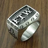 Punk Size 7-15# FTW Mechanical Screw Women's Biker Exquisite 316L Stainless Steel Motorcycle Middle Finger Ring 6