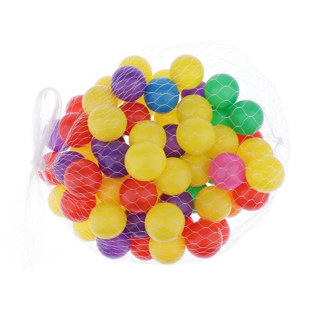 100Pcs Colorful Ball Cultivate Cognition Soft Plastic Ball 5.5cm