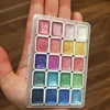20 Colors Metal Watercolor Painting Set, Portable Box With Shiny Pearls Solid Watercolor Painting, And Art Supplies, Watercolor 6