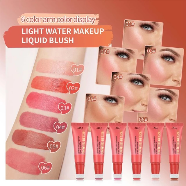 Blush Stick 2-in-1 Cheek and Lip Tint Soft Cream On-the-Go Blush Stick  Blendable for Cheek Makeup，Blush Stick for Cheeks and Lips (Hot Red)