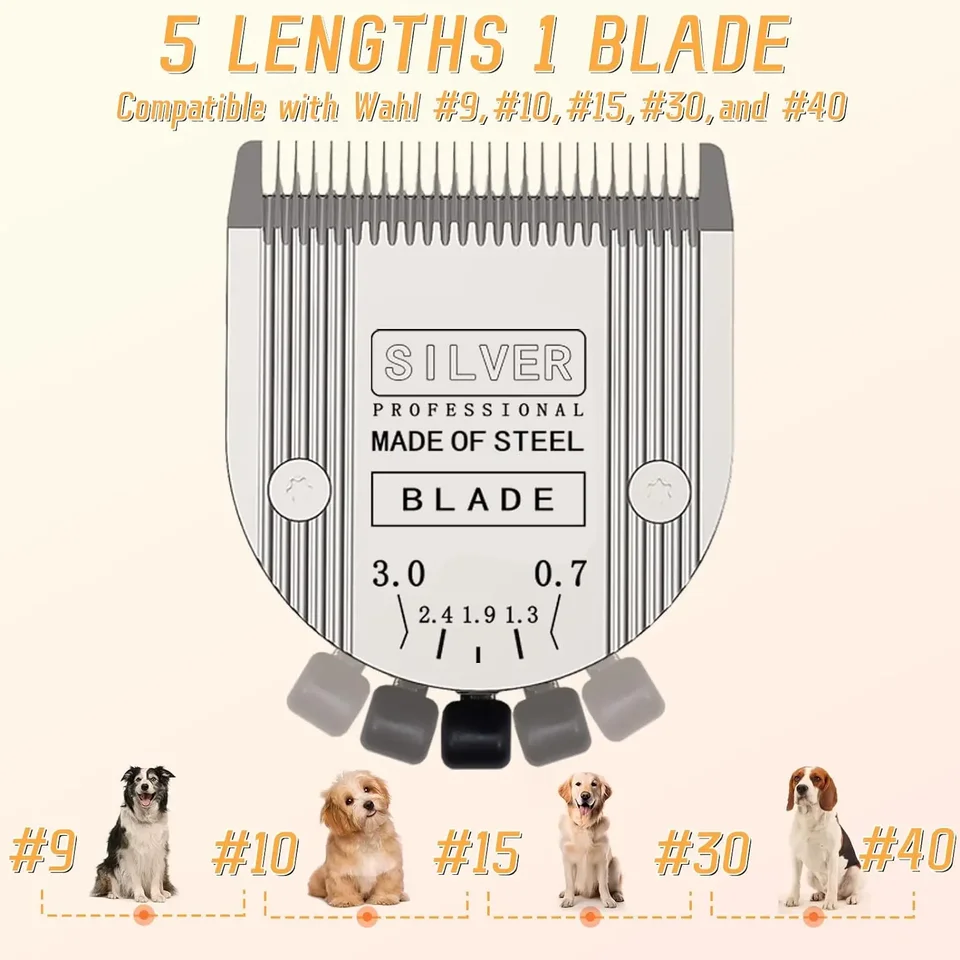 Tondeuse Wahl Professional Animal 5 En 1 - Lame Réglable Arco - Pour Chien & Chat