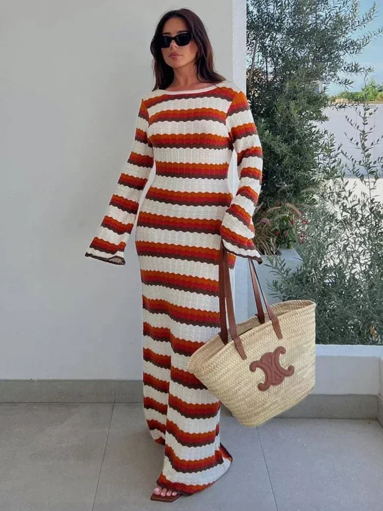Striped Contrast Knit Maxi Dress: A Complete Style & Wearability Review for Summer 2024 Striped Contrast Knit Maxi Dress: A Complete Style & Wearability Review for Summer 2024