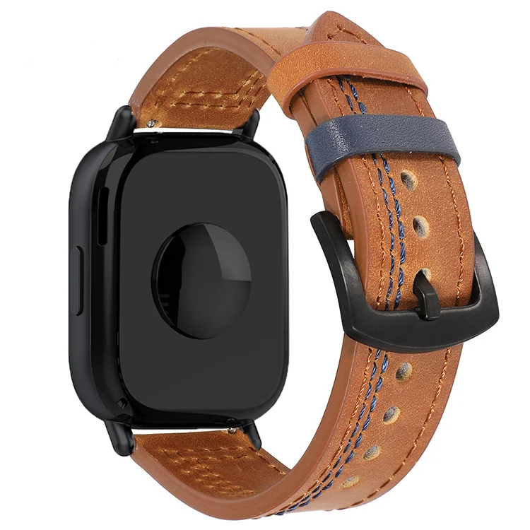 Elegant Leather Loop Strap - Premium Replacement Wristband 22mm Bracelet Accessory