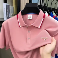 Polo homme respirant et confortable à manches courtes, nouvelle collection été 2026, broderie lettres, design original de marque de luxe, tendance 4