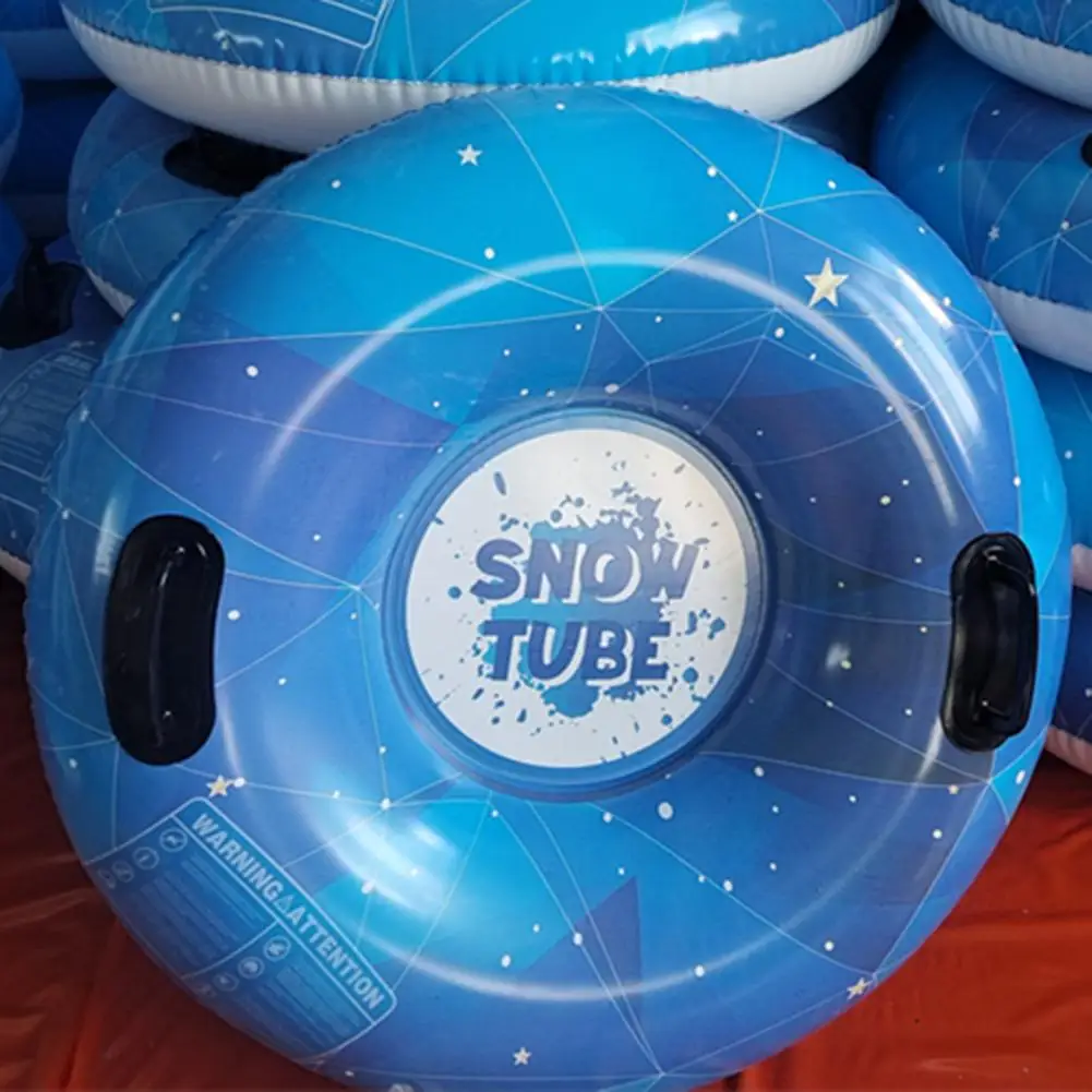 Ski Circle Inflatable Leakproof Thick Strong Sealing Snow Tube Snow Toy Kids Adults Heavy Duty Sled Toboggan For Outdoor