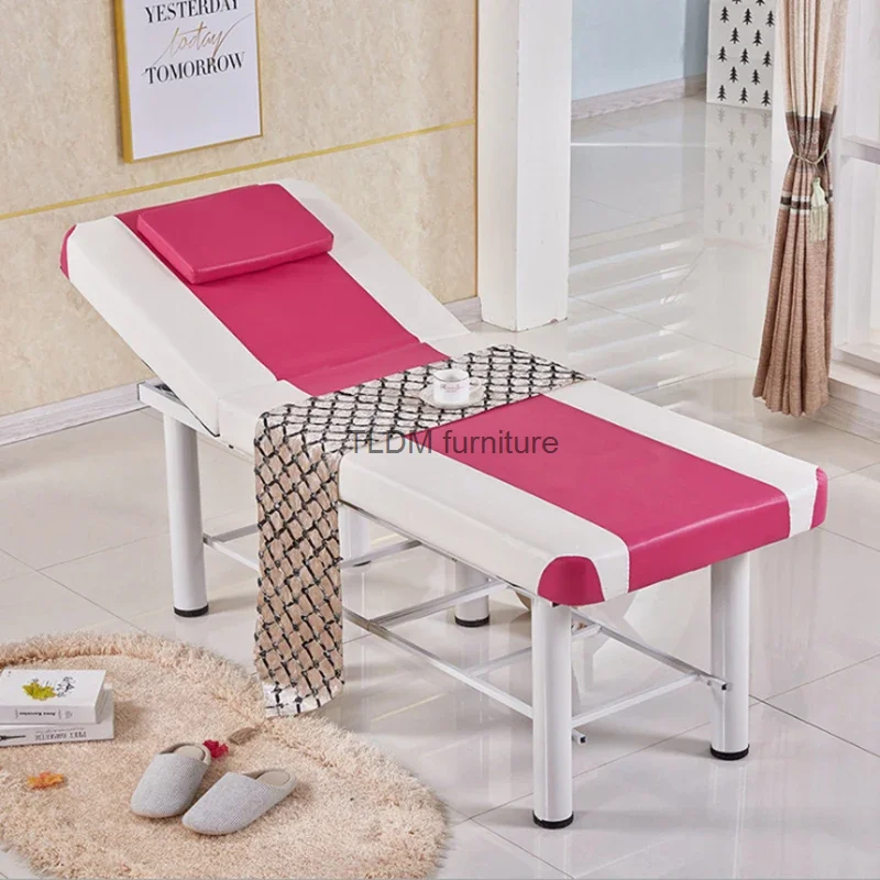 

Fashion Stable Professional SPA Massage Tables Foldable Salon Furniture PU Bed Thick Beauty Massage tattoo Table