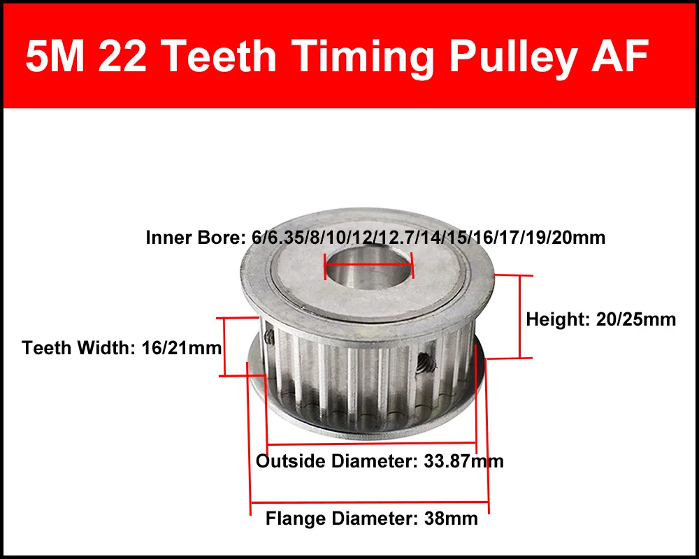 5M, 20T 22T 24 T 20 22