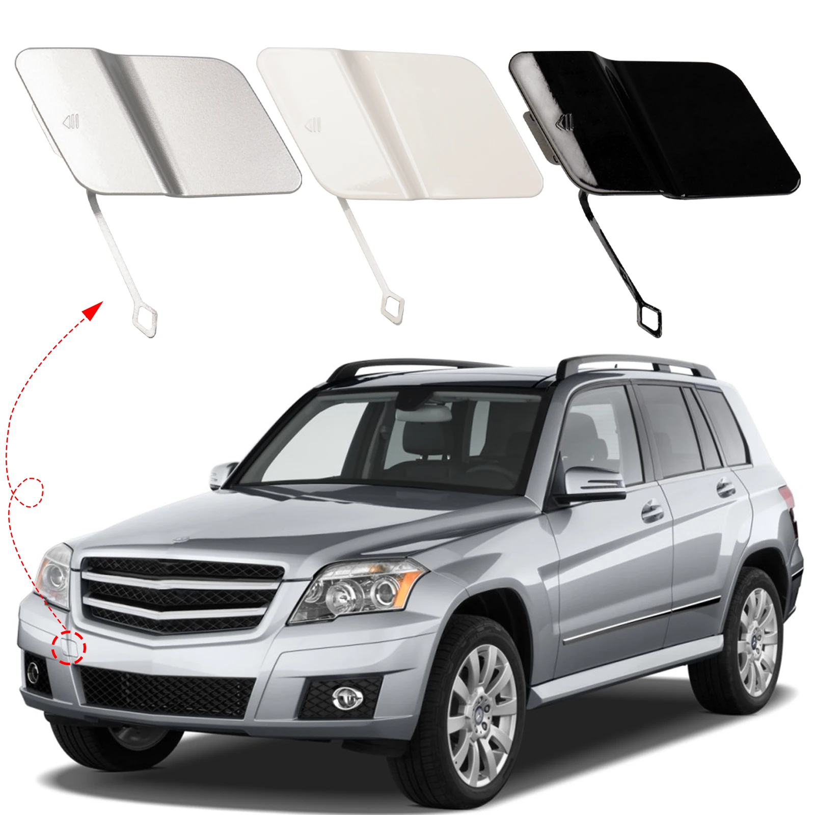 

Крышка переднего бампера с буксировочным крюком, крышка для Mercedes Benz X204 GLK250 GLK300 GLK350, аксессуары 2008 2009 2010 2011 2012 2013 2048850224