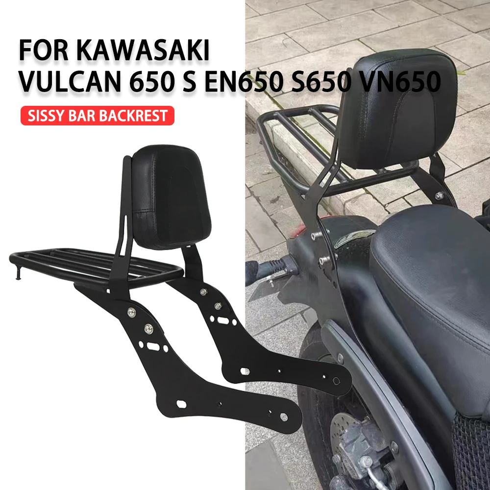 

Motorcycle Luggage Rack Sissy Bar Detachable Backrest For Kawasaki Vulcan 650 S EN650 VN650 S650 EN650 Vulcan S650 2015-2022