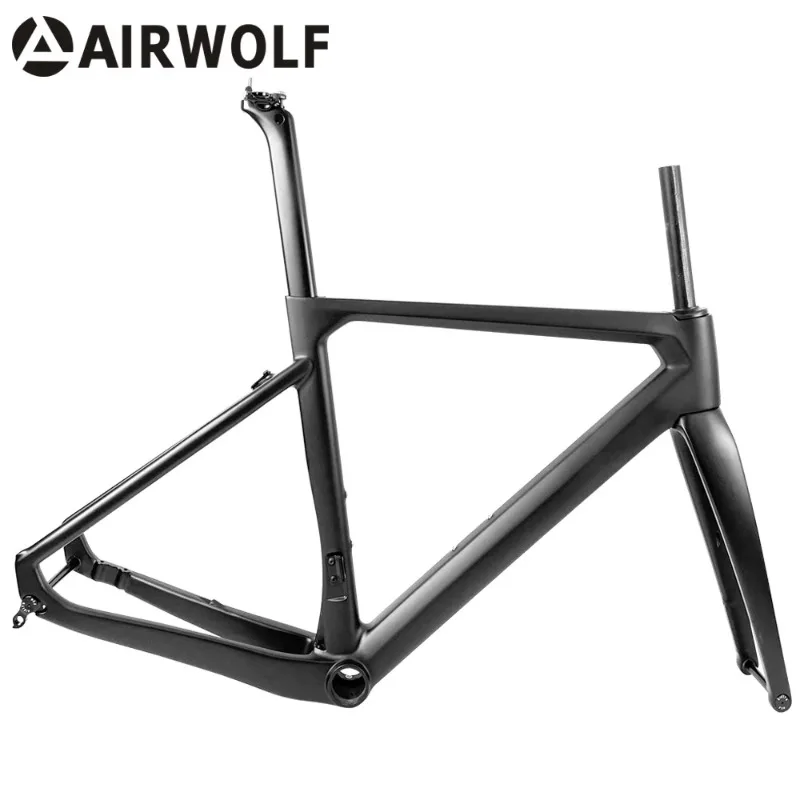 

Airwolf T1100 Cheap Price and High Quality Carbon Road Bike Frame 700*28C Disc Brake Road Bike Carbon Frame Carbon Bicycle Frame