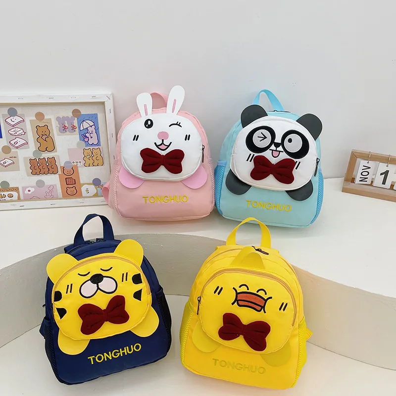 Cartoon Children Panda Rabbit Backpacks 2022 New Cute Girls Boys Large Backpack In Kindergarten Kids Animal School Bags Popular