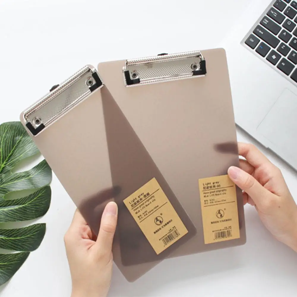 Writing Clipboard Transparent Clipboard Clipboard Holder A4A5A6 File Folder Clipboard Writing Pad Memo Single Clip Board Test Paper Storage Organizer School Supplies Office Stationary