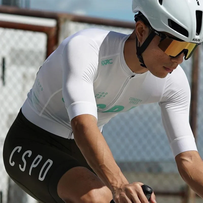 CSPD Men's Bicycle Clothing Bike Jersey Short Sleeve Pro Team Aero High Quality Mountain Cycling Jersey Shirts