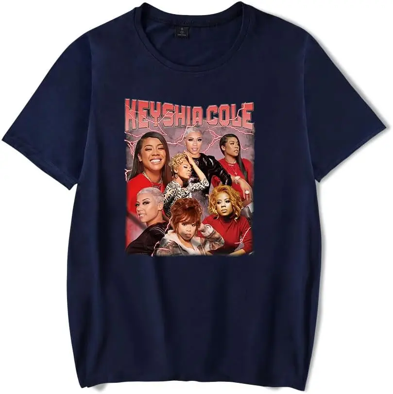 

Keyshia Cole T-Shirts Merch Print Crewneck Unisex Trend Casual Short Sleeve Top