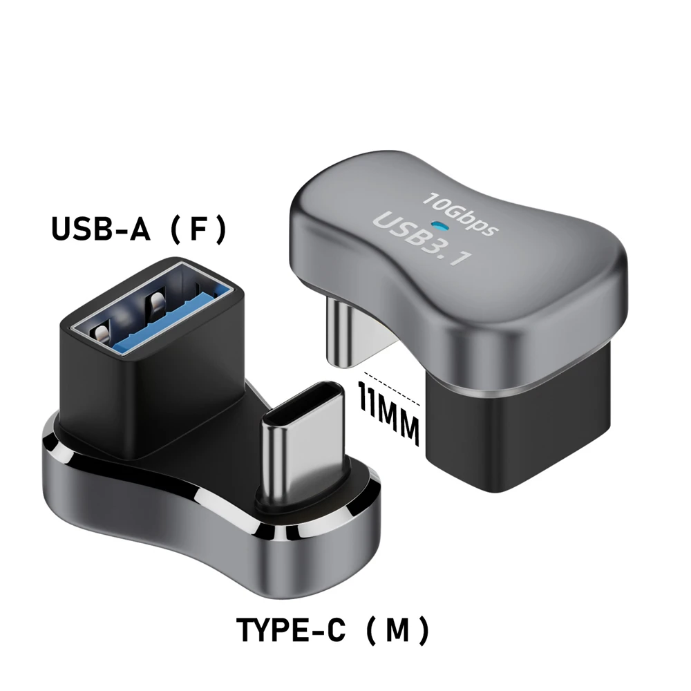 for Steam Deck USB C Male to Female Adapter Connector 180 Degree Type-C ...