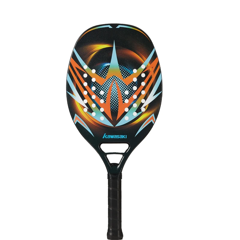 Kawasaki 3K/12K raquete beach tenis Carbon Fiber Tennis Paddle Racquet with Protective Bag Cover H6/P20 30 Beach Tennis Racket