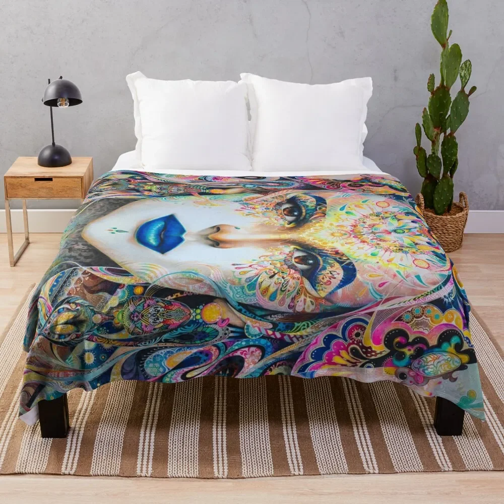 

Shakti - horizontal Throw Blanket Heavy Travel Designers Blankets