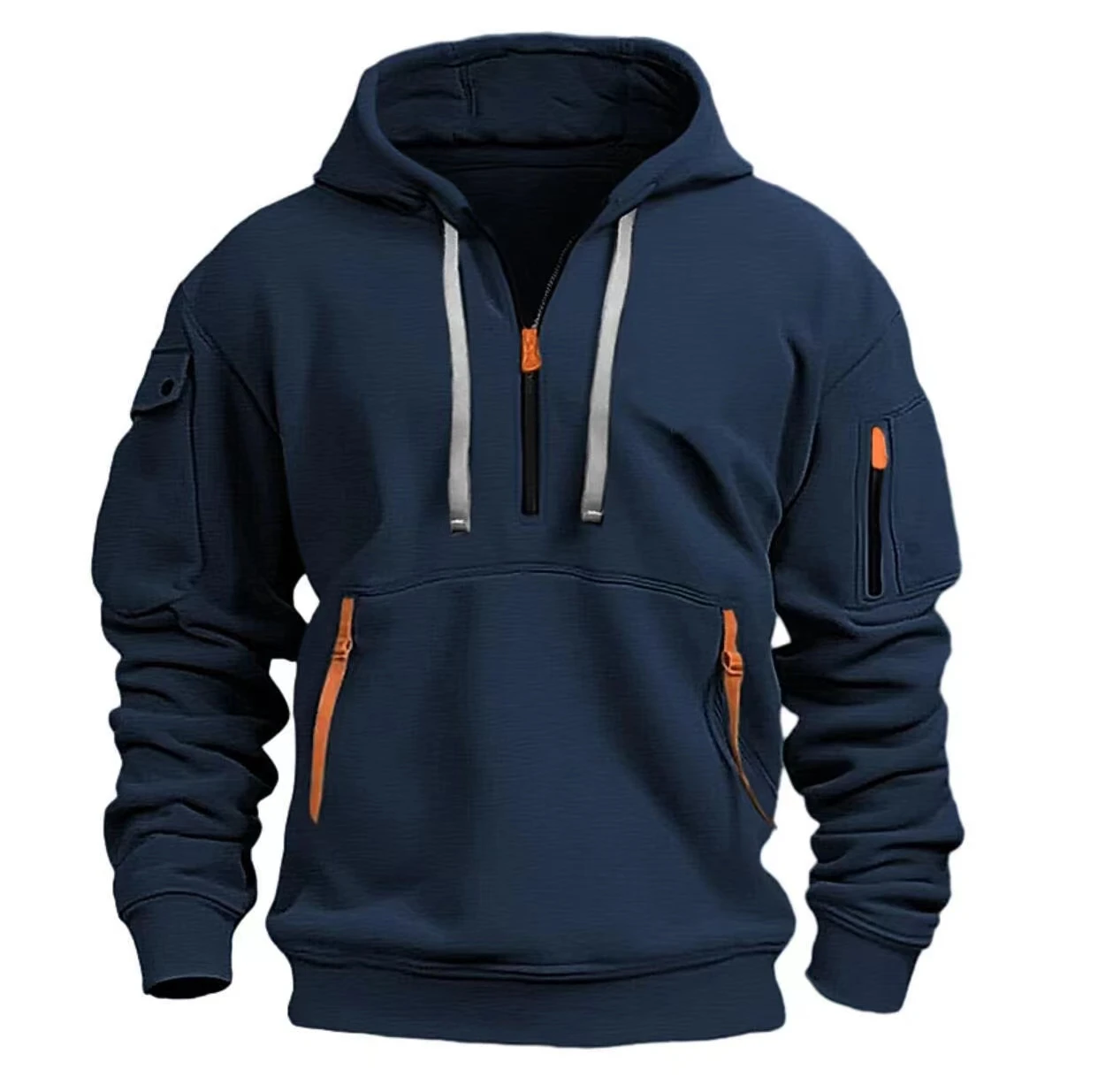 Korean Style Men Vertical Bar Color Matching Sweatshirts Casual Streetwear Loose Drawstring Hoodies S-3XL winter sweatshirt