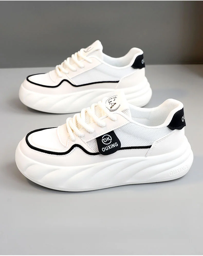 Damen-Tennisschuhe, Laufschuhe, Turnschuhe, Segeltuch, Gummisohle, gepolsterte Stoßdämpfungs-Turnschuhe_voghion.com