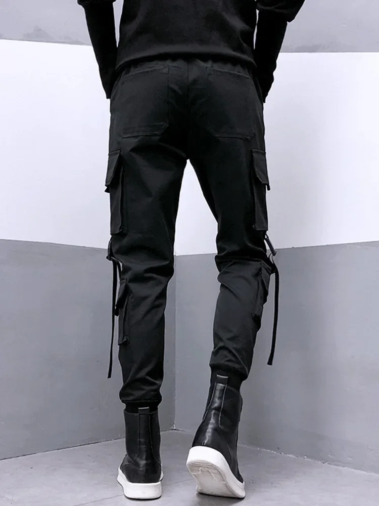 New 2025 Black Cargo Pants Men Summer Hip Hop Streetwear Harajuku Pockets Harem Trousers Joggers Pant Man and Women