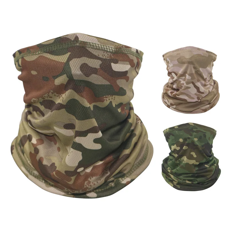 Camo Tactical Mask Neck Gaiter Men Women Cycling Hunting