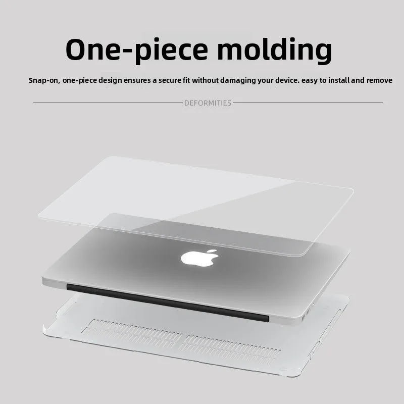 Crystal Clear Anti-Scratch and Drop-Resistant Laptop Case with Heat Dissipation Protection