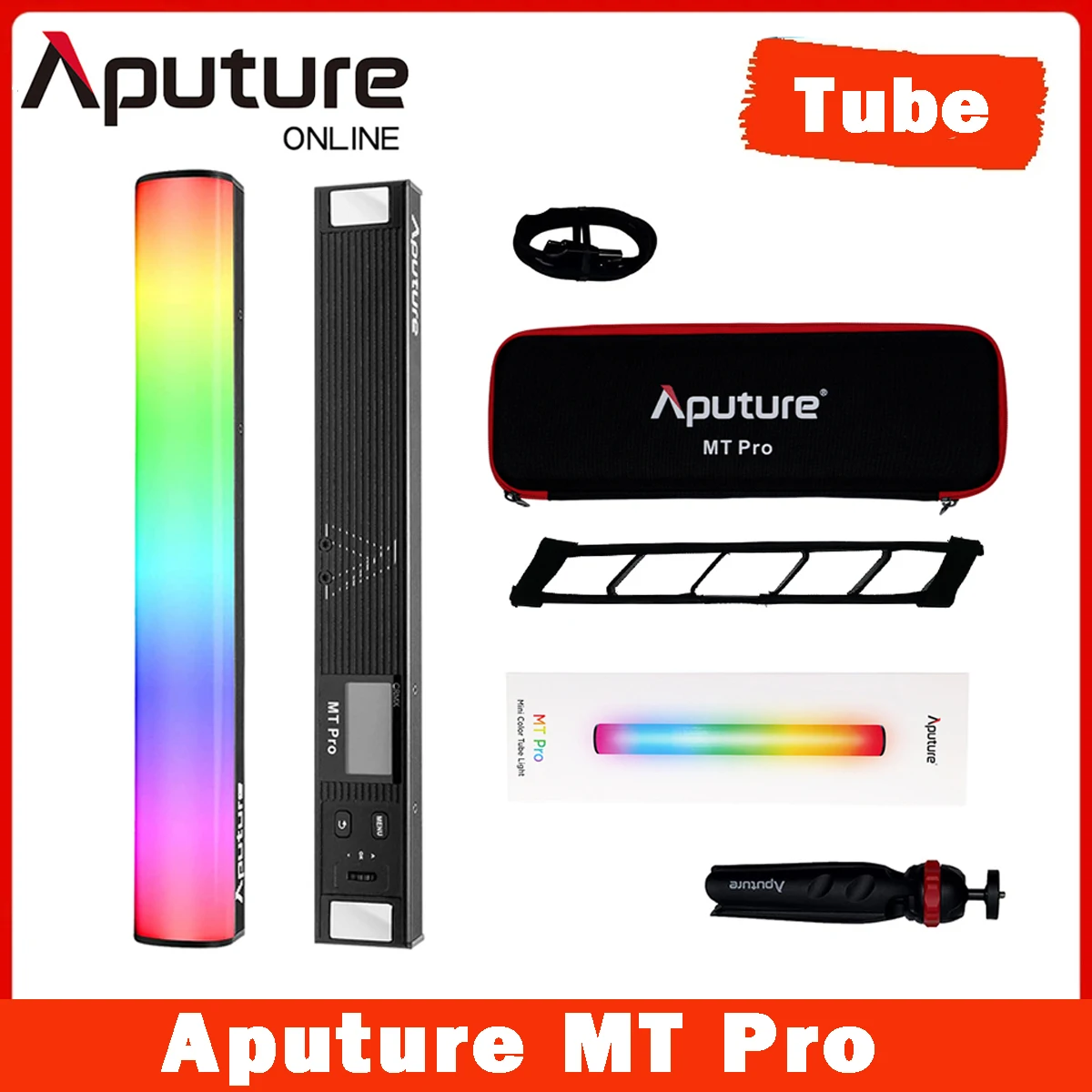 

Светодиодная мини-трубка Aputure MT Pro, RGB, 2000K-10000K, 7,5 Вт