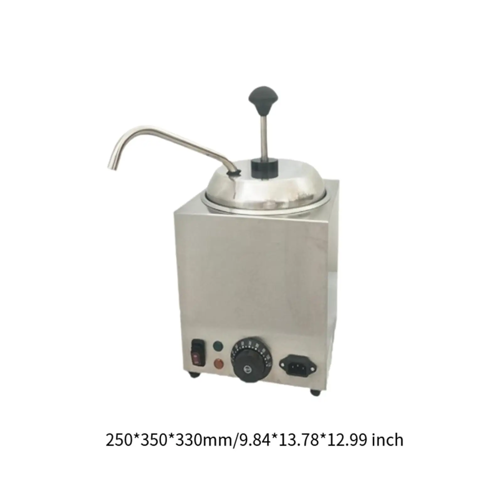 Nacho Cheese Machine Nacho Cheese Dispenser Warmer Temperature Control Hot Fudge Warmer Caramel with Pump Sauce Fudge Dispenser