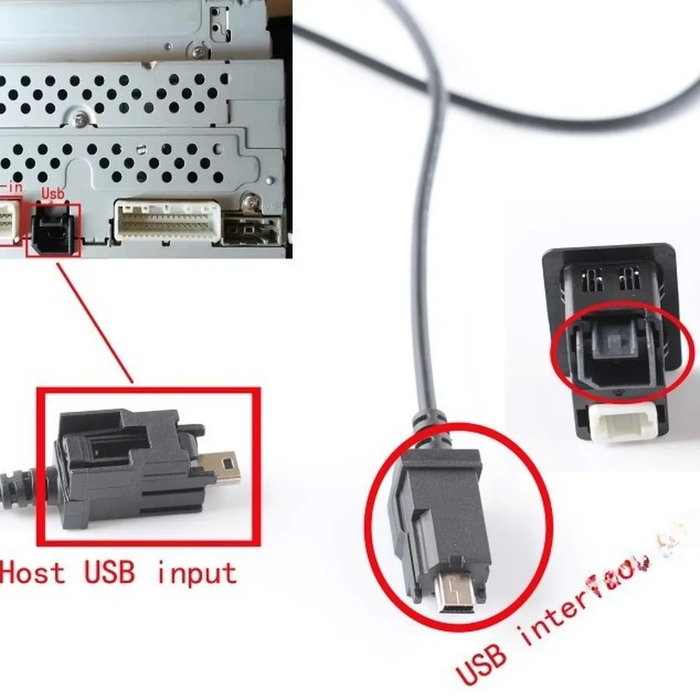 USB Car Audio Upgrade Cable with Quick Installation & Wear-Resistant Design