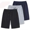 Summer Solid Men's Shorts Elastic Drawstring Shorts Joggers Loose Fitness Breathable Sports 5 piece Cotton Outfit Casual Pants 5