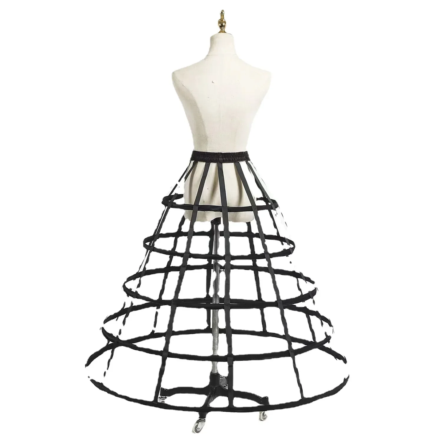 Hollow-out Bird Cage Fishbone Steel Crinoline Cosplay Violent Lolita Transparent Slip Dress petticoat skirt petticoat underskirt lolita petticoat