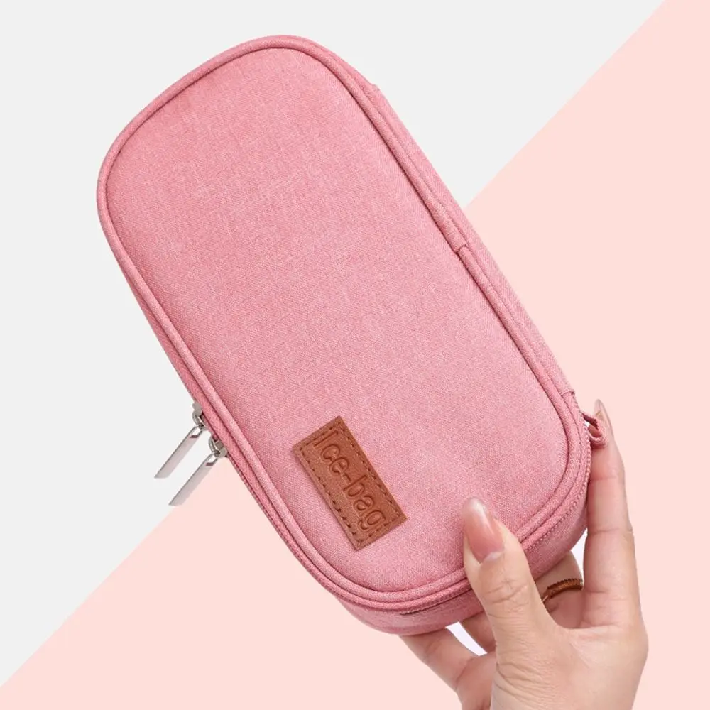 Insulin Cooling Bag Candy Color Insulin Cooling Bag without Gel Drug Freezer for Diabetes Thermal Insulated Pill Protector Portable Medicla Cooler