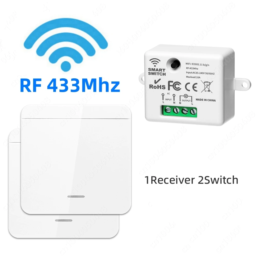 Smart Wireless WiFi Mini Relay Switch with Voice Control & Timer Functionality