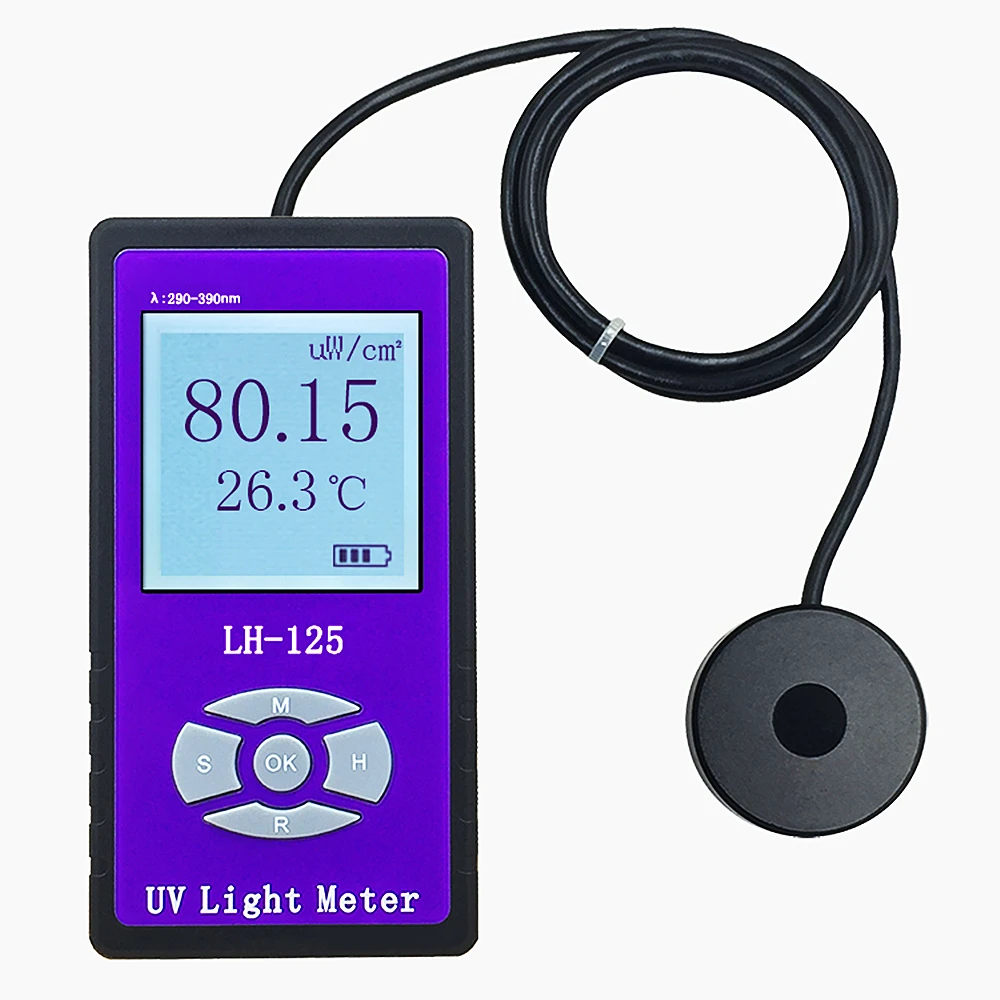 LH-125 Ultraviolet Transmittance Tester UVA UVB Penetration Detector Ultraviolet Radiation Radiometer Barrier Rate Tester 2