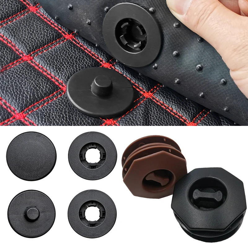 4pcs Car Floor Mat Clips Retention Holder Grips Carpet Fixing Clamps