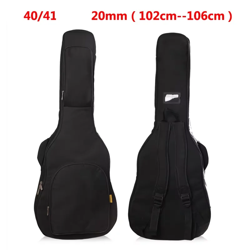 High-quality Guitar bag 16mm Thickening Guitar Gig Bag Backpack Case Cover Water-Resistant Nonwovens Interior Thicken Sponge Pad