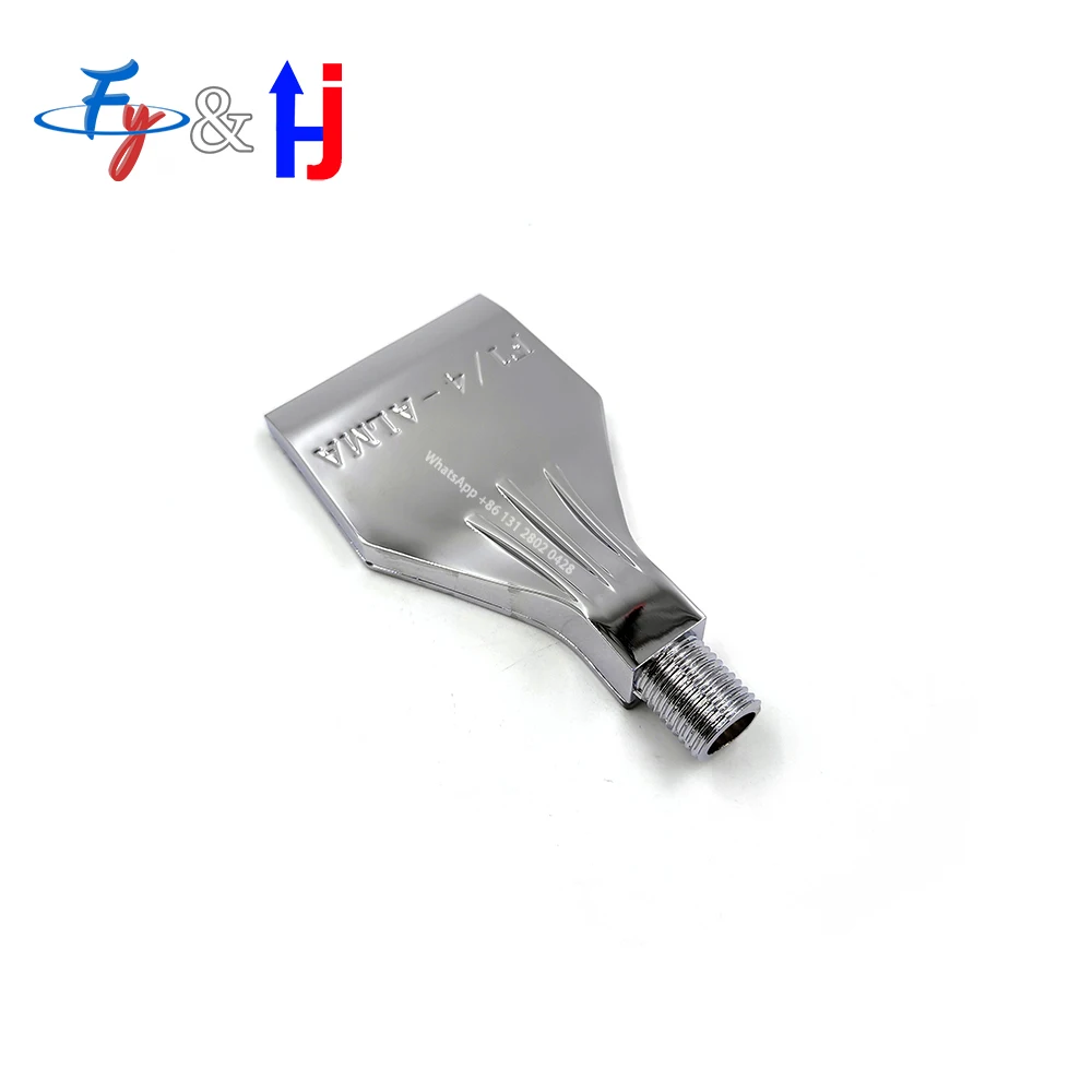 Metal Air Blow Flat Nozzle, Aluminum Alloy Blow Jet, Paint Nozzle, 1/4 BSPT, F1/4-ALMA, Dust Removal 2