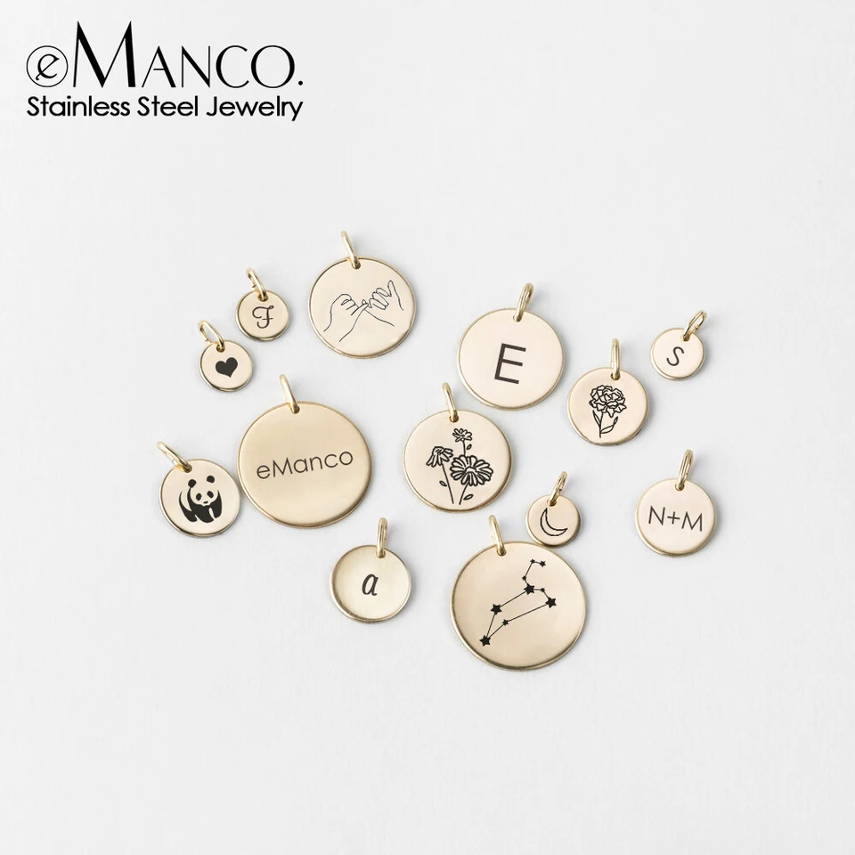 eManco diy Stainless Steel 12 zodiac charms for jewelry making