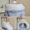 Winter Faux Fur Collar Gradient Color Thicken Warmer Fur Collar Shawl For Women Men Parkas Down Coat Jackets Hood Fur Warm Scarf 2
