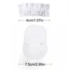 100PCS Disposable Hair Earmuff Dye Transparent Elastic Shower Hair Dye Protection Tool Shield Waterproof Earpack Plastic Wrap 4