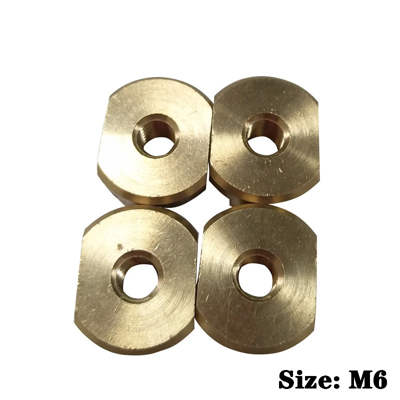 4 Pieces M6/M8 Mounting Brass T-Nuts For Water Sports T-Nuts For All Hydrofoil Tracks Surfing Accessories